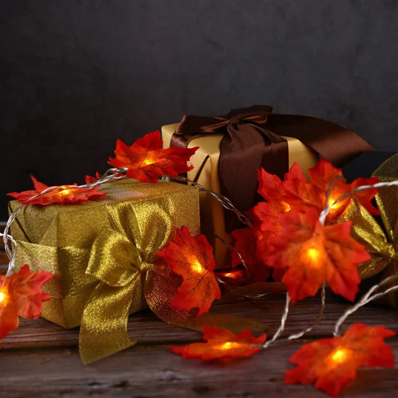 Artificial Maple Leaves LED Light String