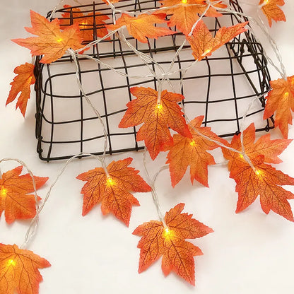 Artificial Maple Leaves LED Light String